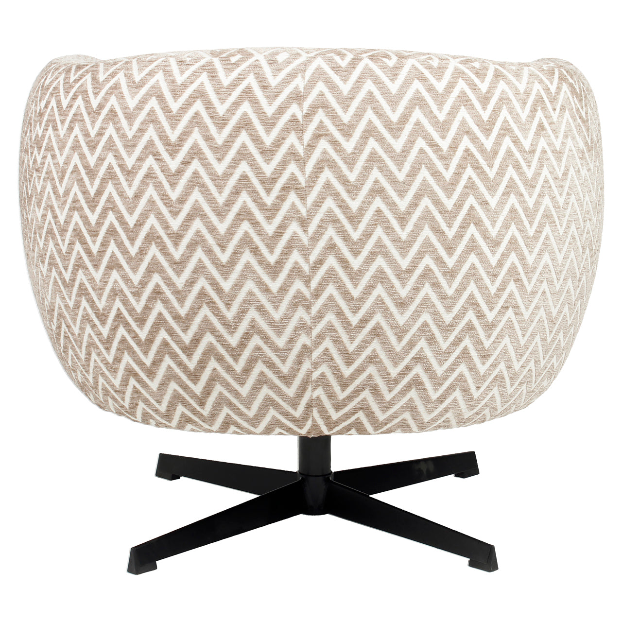 Richmond Interiors Lounge Stuhl Estelle sand chevron swivel Richmond Interiors