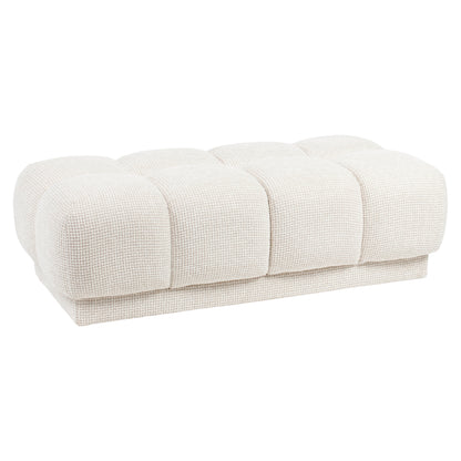 Richmond Interiors Hocker &amp; Fußbank Noah beige blockweave Richmond Interiors