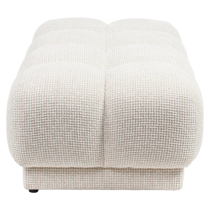 Richmond Interiors Hocker &amp; Fußbank Noah beige blockweave Richmond Interiors