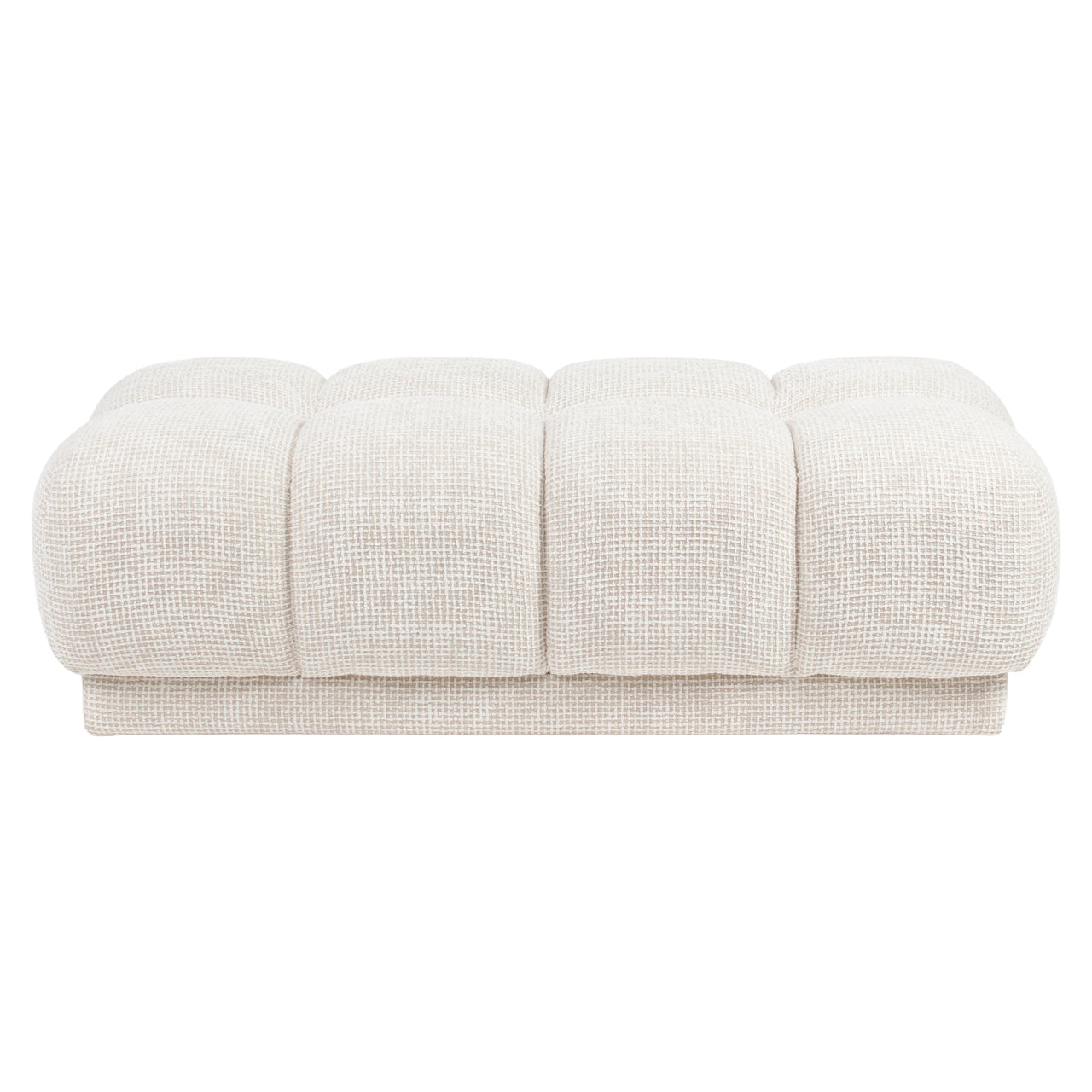 Richmond Interiors Hocker &amp; Fußbank Noah beige blockweave Hocker &amp; Fußbank Richmond Interiors