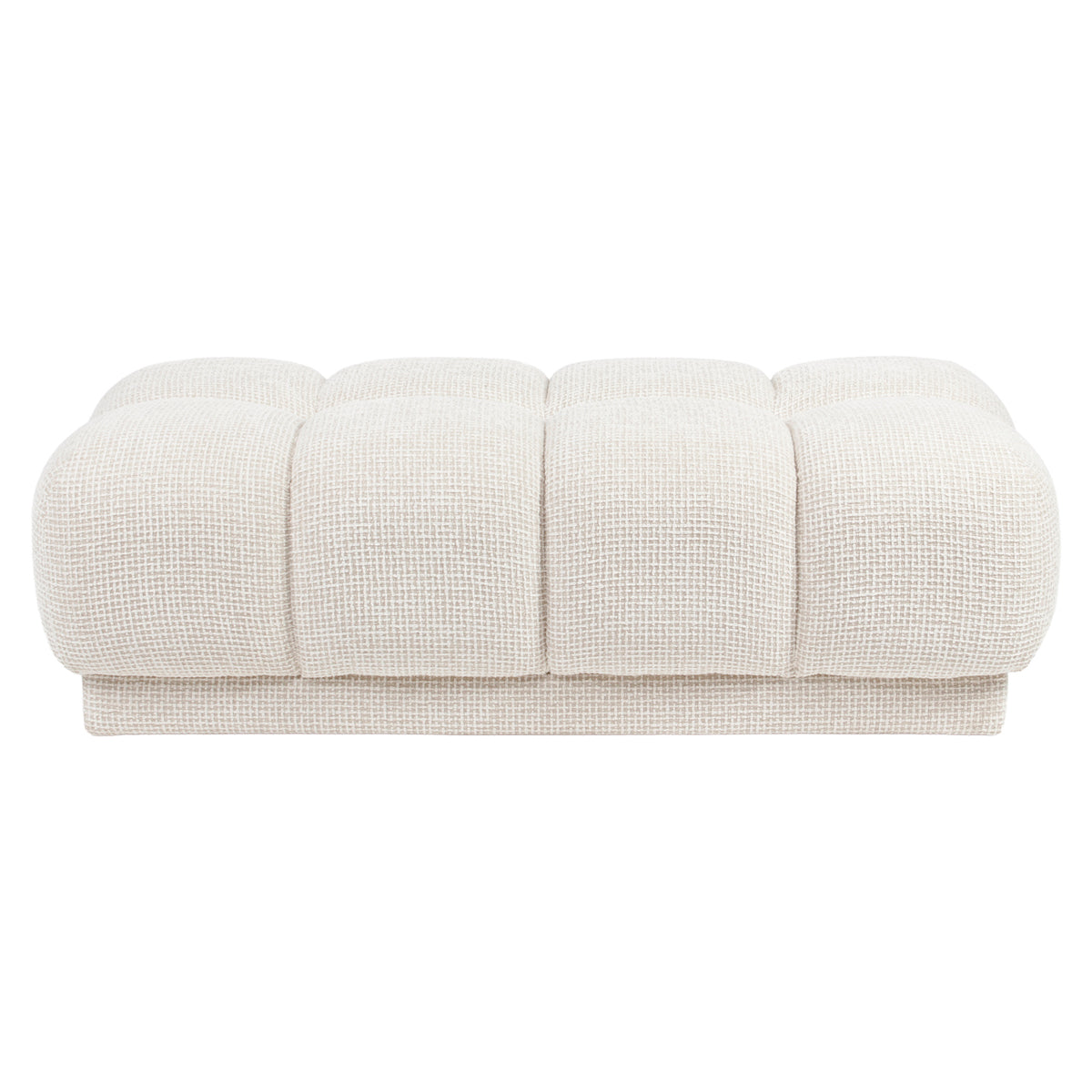 Richmond Interiors Hocker &amp; Fußbank Noah beige blockweave Richmond Interiors