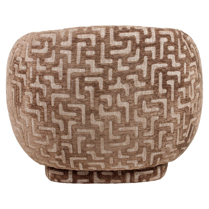 Richmond Interiors Lounge Stuhl Negreslo brown labyrinth swivel Lounge Stuhl Richmond Interiors