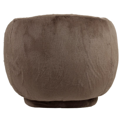 Richmond Interiors Lounge Stuhl Negreslo brown fluffy swivel Lounge Stuhl Richmond Interiors