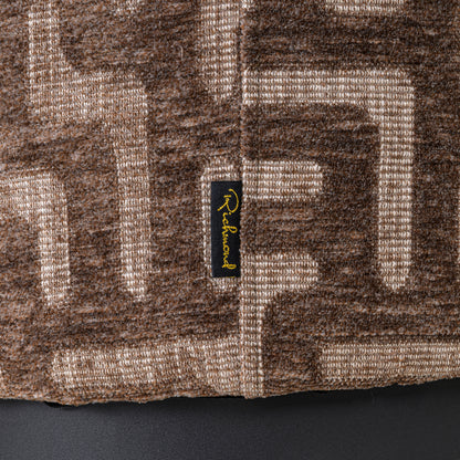 Richmond Interiors Hocker &amp; Fußbank Lexie brown labyrinth 45Ø Hocker &amp; Fußbank Richmond Interiors
