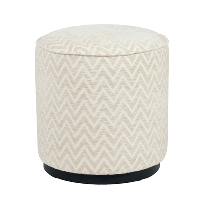 Richmond Interiors Hocker &amp; Fußbank Lexie beige chevron 45Ø Hocker &amp; Fußbank Richmond Interiors