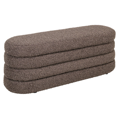 Richmond Interiors Hocker &amp; Fußbank Camille brown chunky Hocker &amp; Fußbank Richmond Interiors