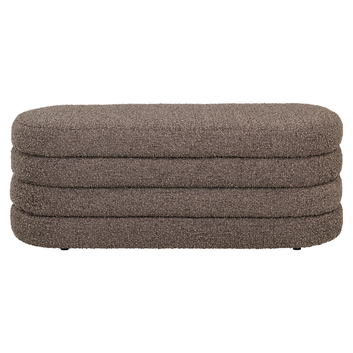 Richmond Interiors Hocker &amp; Fußbank Camille brown chunky Richmond Interiors
