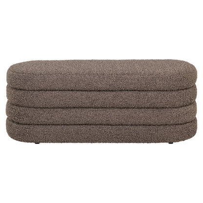 Richmond Interiors Hocker &amp; Fußbank Camille brown chunky Richmond Interiors