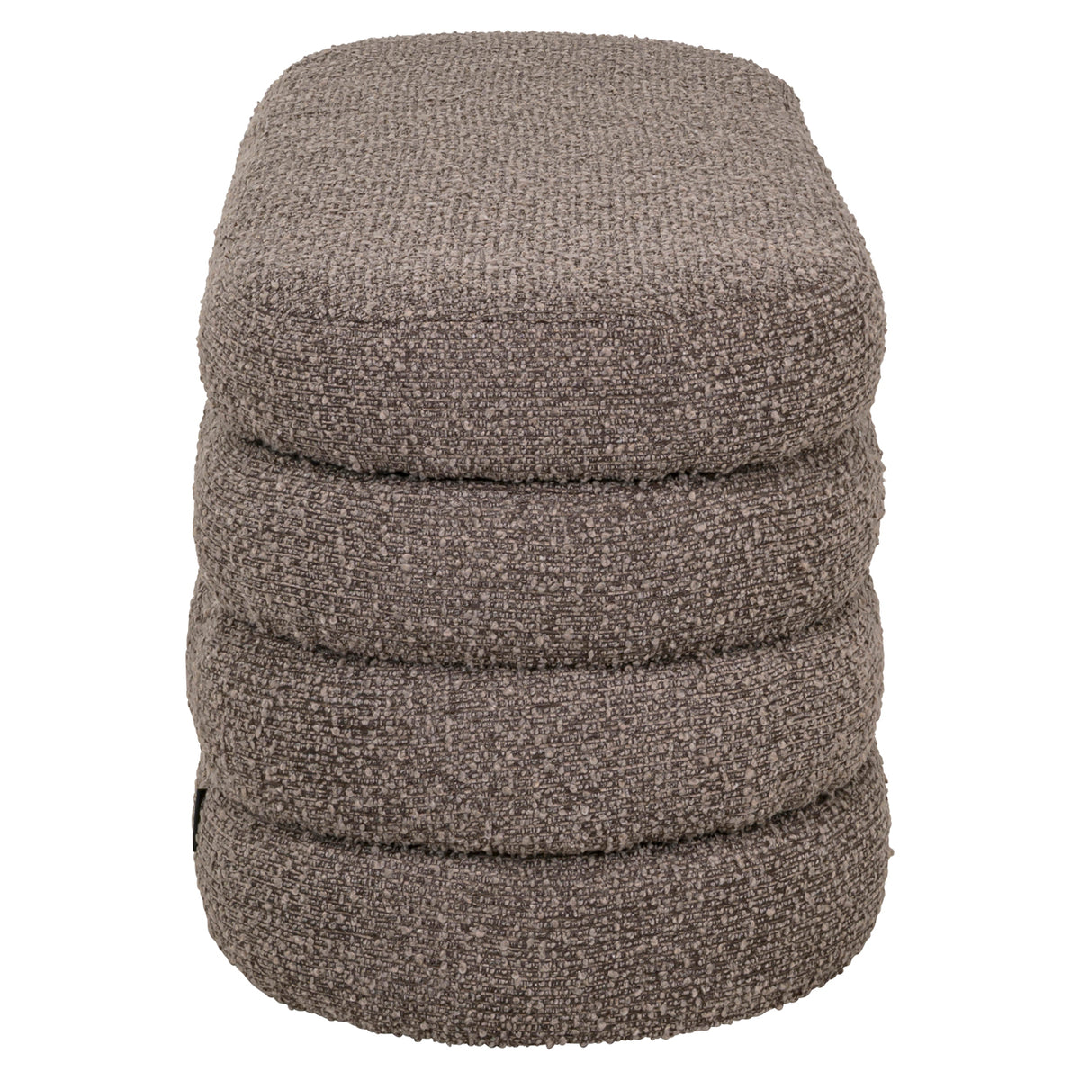 Richmond Interiors Hocker &amp; Fußbank Camille brown chunky Richmond Interiors