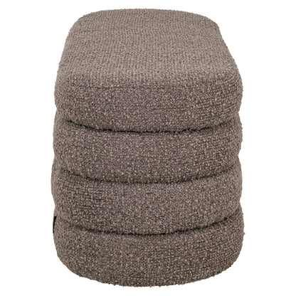 Richmond Interiors Hocker &amp; Fußbank Camille brown chunky Richmond Interiors