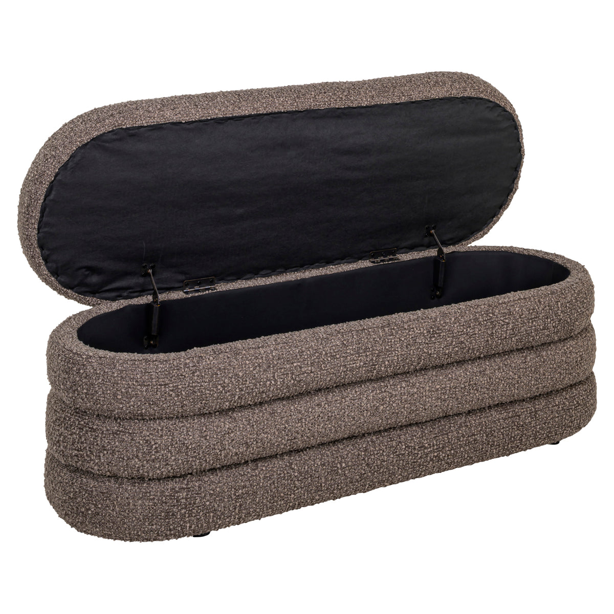 Richmond Interiors Hocker &amp; Fußbank Camille brown chunky Richmond Interiors
