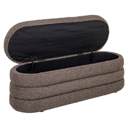 Richmond Interiors Hocker &amp; Fußbank Camille brown chunky Richmond Interiors