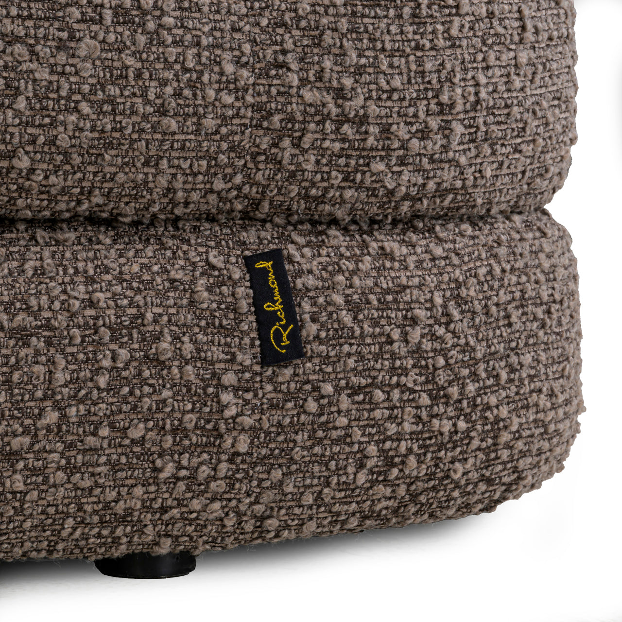 Richmond Interiors Hocker &amp; Fußbank Camille brown chunky Hocker &amp; Fußbank Richmond Interiors