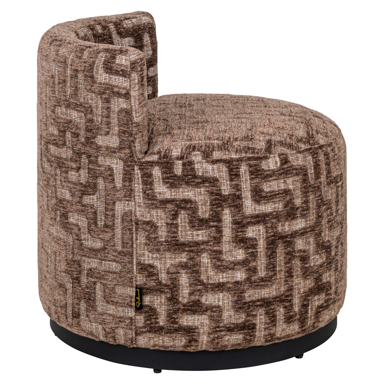 Richmond Interiors Lounge Stuhl Franny brown labyrinth Lounge Stuhl Richmond Interiors