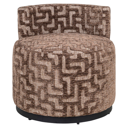 Richmond Interiors Lounge Stuhl Franny brown labyrinth Lounge Stuhl Richmond Interiors