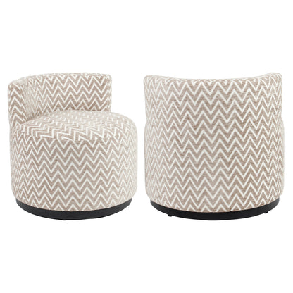 Richmond Interiors Lounge Stuhl Franny sand chevron Lounge Stuhl Richmond Interiors