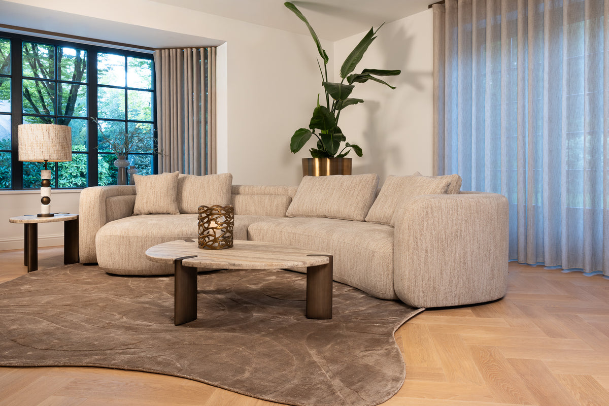 Richmond Interiors Sofa Angusto natural softweave lounge left Richmond Interiors