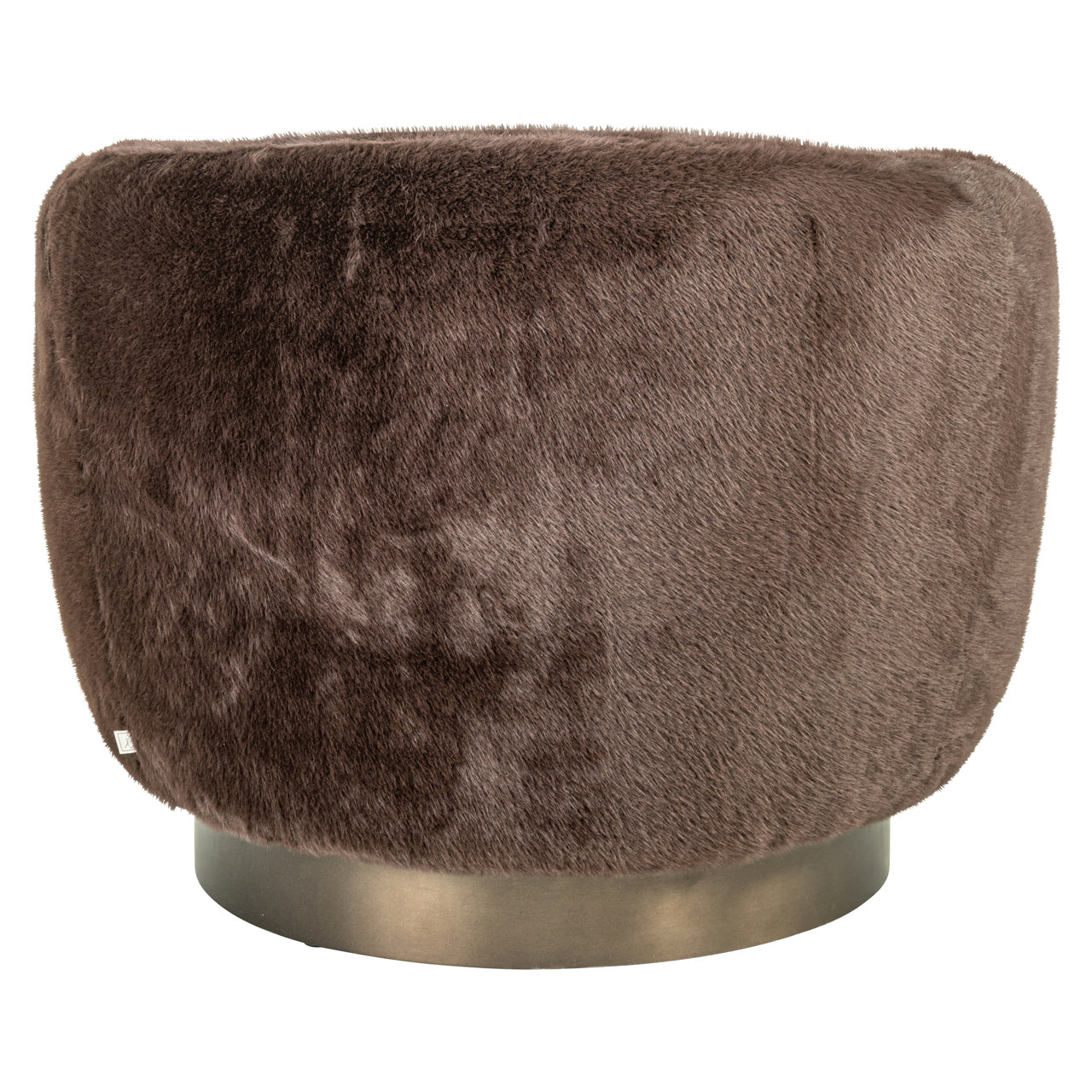 Richmond Interiors Lounge Stuhl Colmar chocolat fluffy swivel