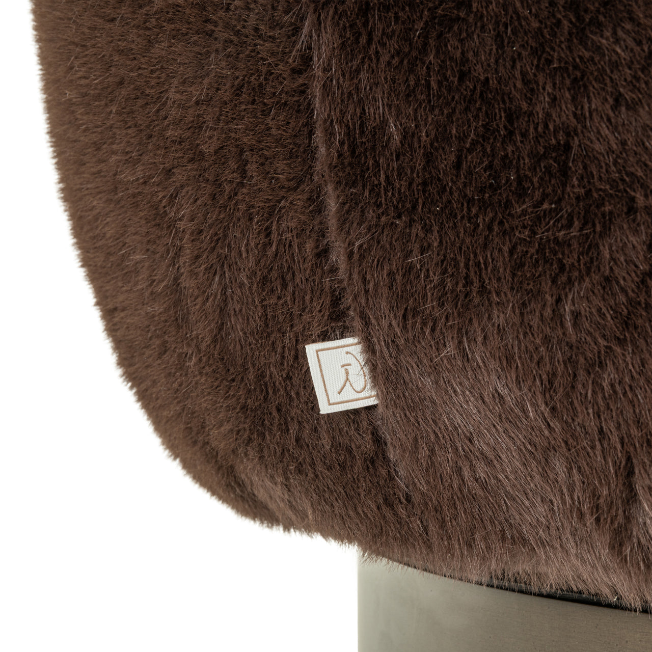 Richmond Interiors Lounge Stuhl Colmar chocolat fluffy swivel