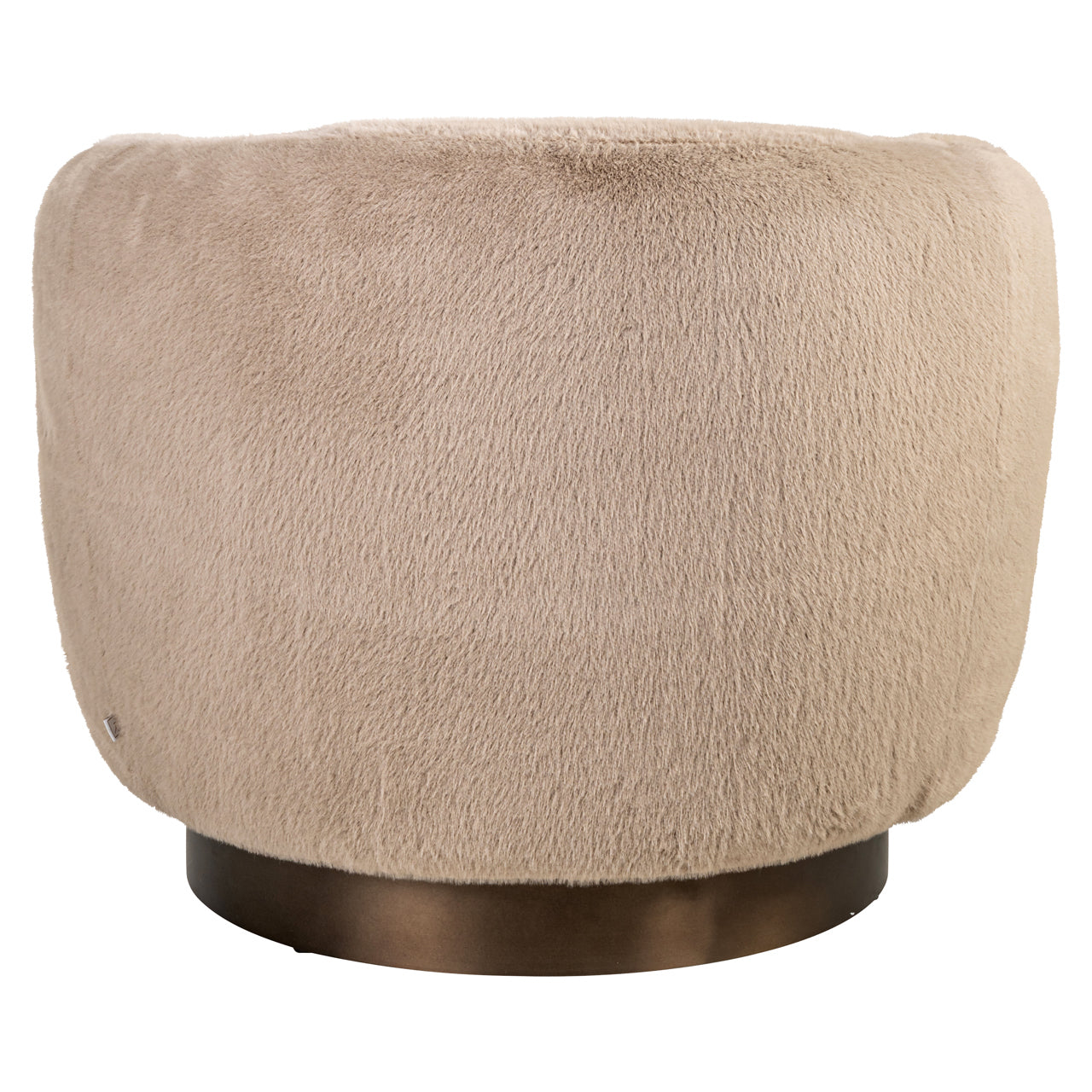 Richmond Interiors Lounge Stuhl Colmar khaki fluffy swivel Richmond Interiors