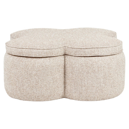 Richmond Interiors Hocker &amp; Fußbank Corbeau sand tweed Richmond Interiors