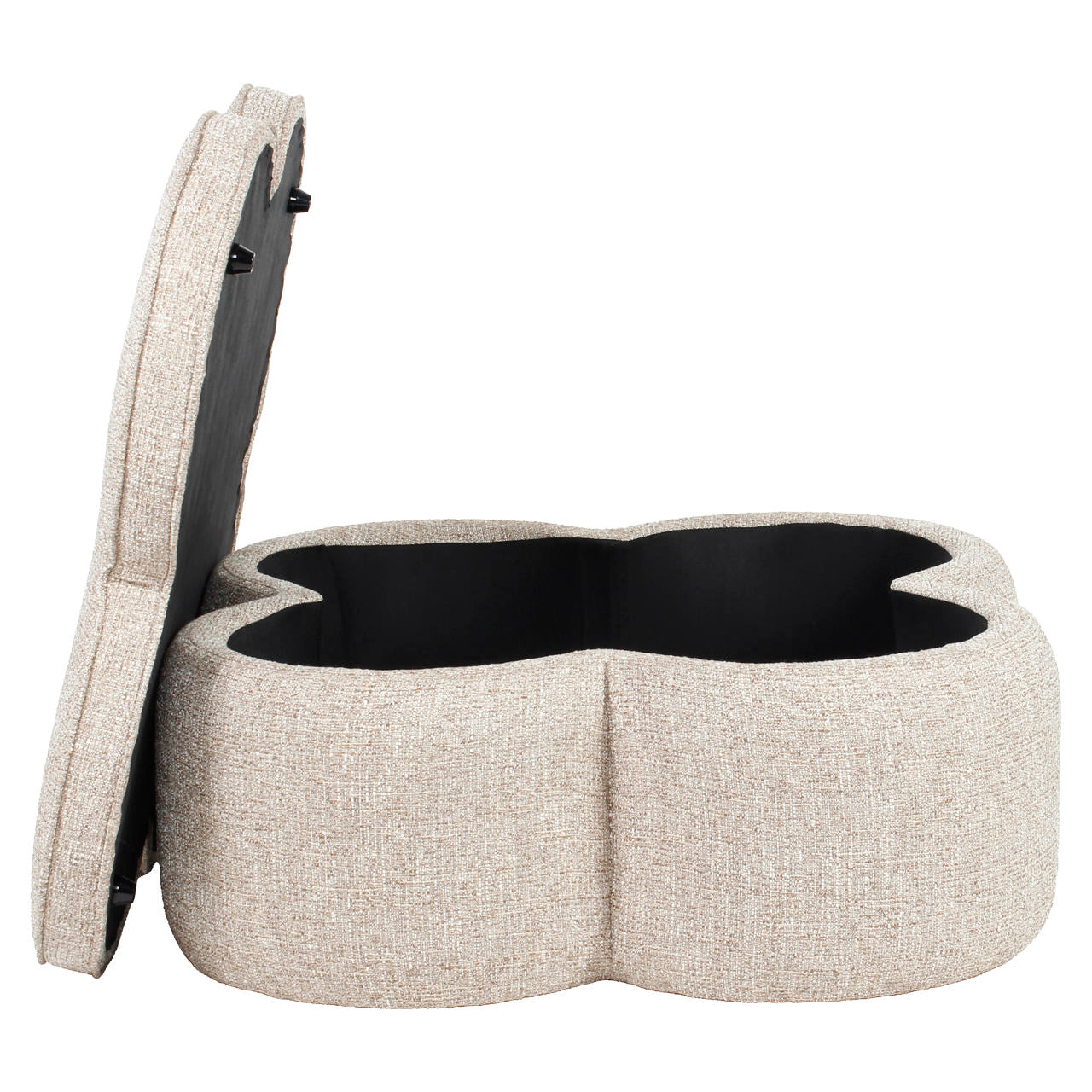 Richmond Interiors Hocker &amp; Fußbank Corbeau sand tweed Hocker &amp; Fußbank Richmond Interiors