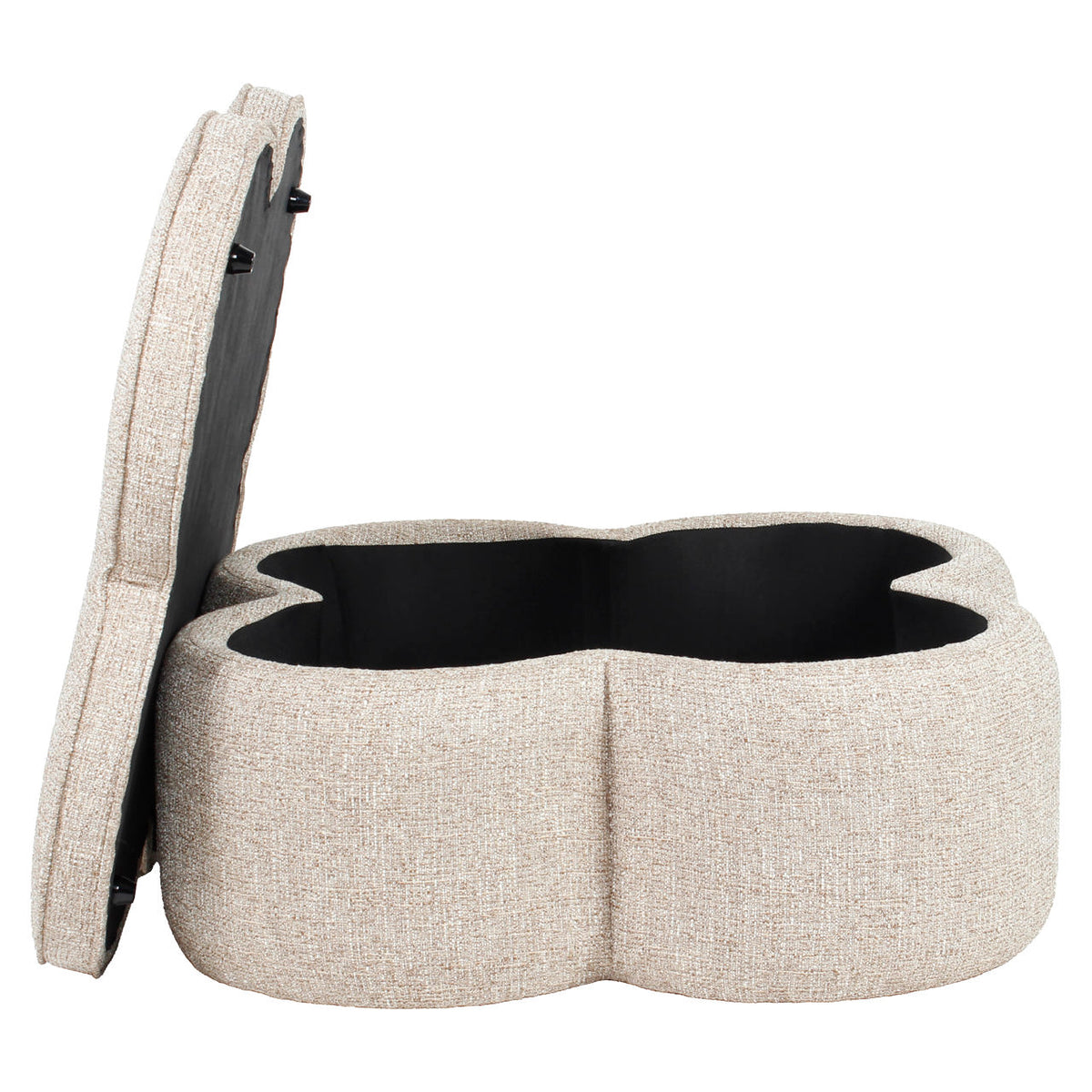 Richmond Interiors Hocker &amp; Fußbank Corbeau sand tweed Richmond Interiors