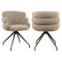 Richmond Interiors Esszimmerstuhl Kayla mocca boldweave swivel Esszimmerstuhl Richmond Interiors