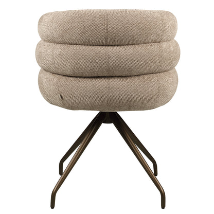 Richmond Interiors Esszimmerstuhl Kayla mocca boldweave swivel Esszimmerstuhl Richmond Interiors