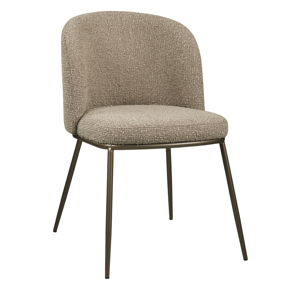 Richmond Interiors Esszimmerstuhl Elvi mocca chunky fire retardant (Set of 2) Esszimmerstuhl Richmond Interiors
