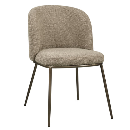 Richmond Interiors Esszimmerstuhl Elvi mocca chunky fire retardant (Set of 2) Esszimmerstuhl Richmond Interiors