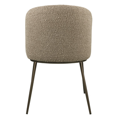 Richmond Interiors Esszimmerstuhl Elvi mocca chunky fire retardant (Set of 2) Esszimmerstuhl Richmond Interiors