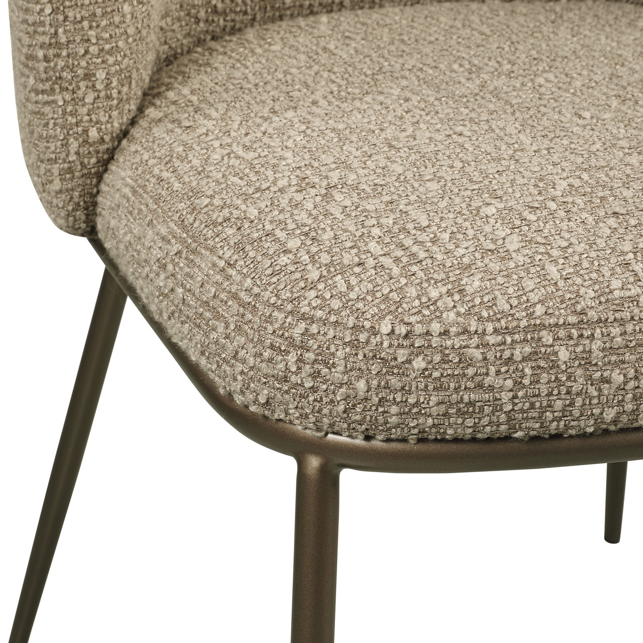 Richmond Interiors Esszimmerstuhl Elvi mocca chunky fire retardant (Set of 2) Esszimmerstuhl Richmond Interiors