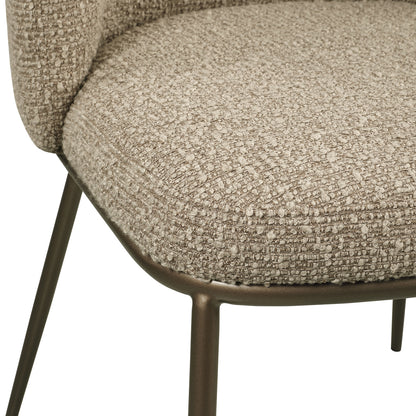Richmond Interiors Esszimmerstuhl Elvi mocca chunky fire retardant (Set of 2) Esszimmerstuhl Richmond Interiors