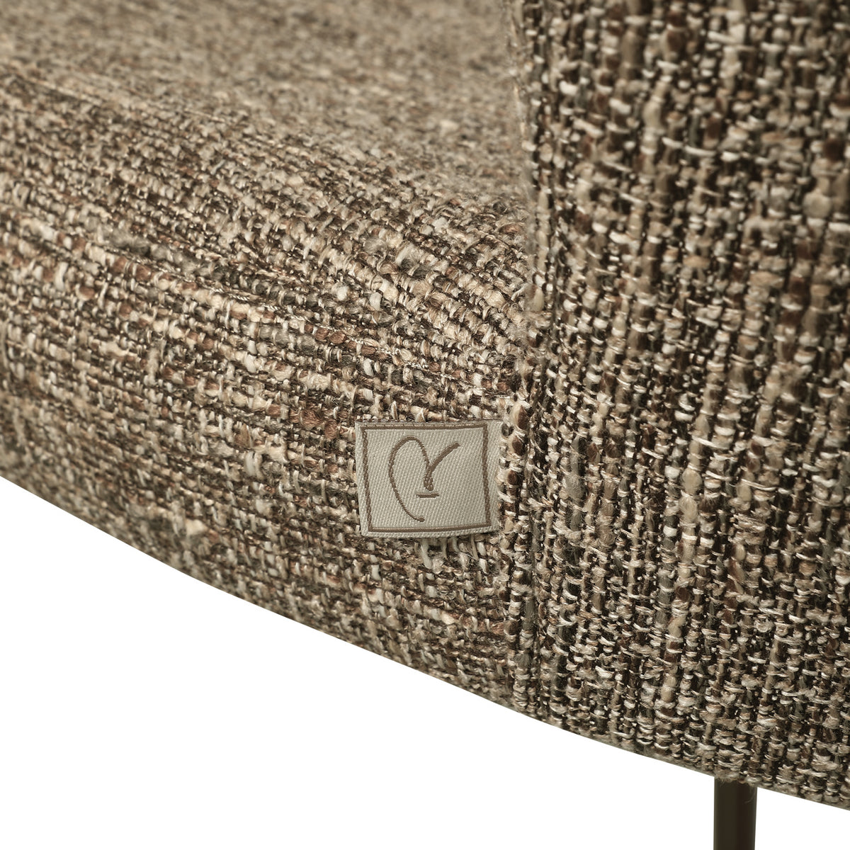 Richmond Interiors Thekenstuhl Odarby brown tweed fire retardant Richmond Interiors