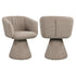 Richmond Interiors Esszimmerstuhl Madeline mocca chunky swivel Esszimmerstuhl Richmond Interiors