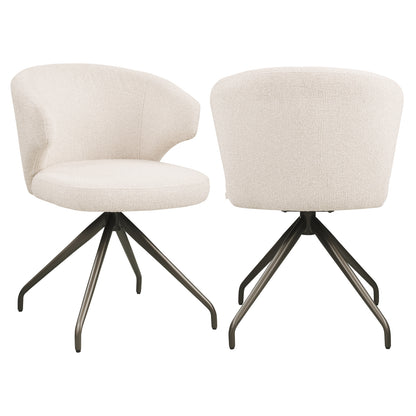 Richmond Interiors Esszimmerstuhl Milly biscotti swivel Esszimmerstuhl Richmond Interiors
