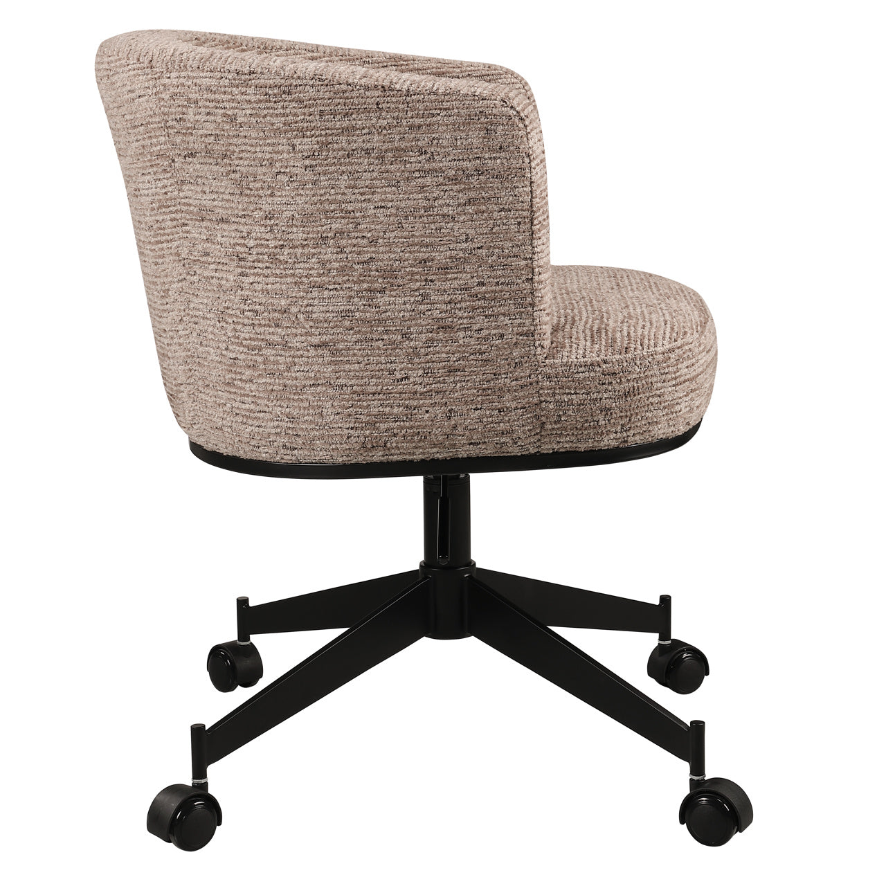 Richmond Interiors Esszimmerstuhl Rochenne mocca linear swivel on wheels Esszimmerstuhl Richmond Interiors