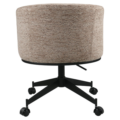 Richmond Interiors Esszimmerstuhl Rochenne mocca linear swivel on wheels Esszimmerstuhl Richmond Interiors