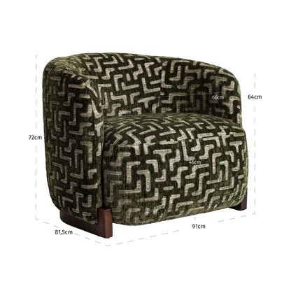 Richmond Interiors Lounge Stuhl Hannah moss labyrinth fire retardant Lounge Stuhl Richmond Interiors