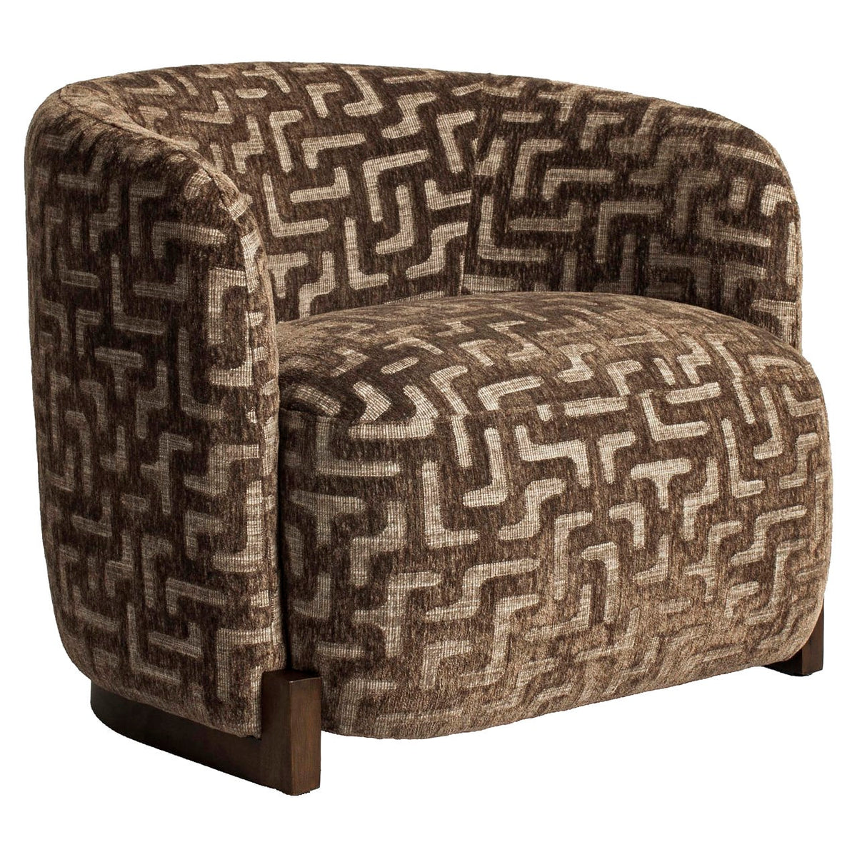 Richmond Interiors Lounge Stuhl Hannah brown labyrinth fire retardant Richmond Interiors