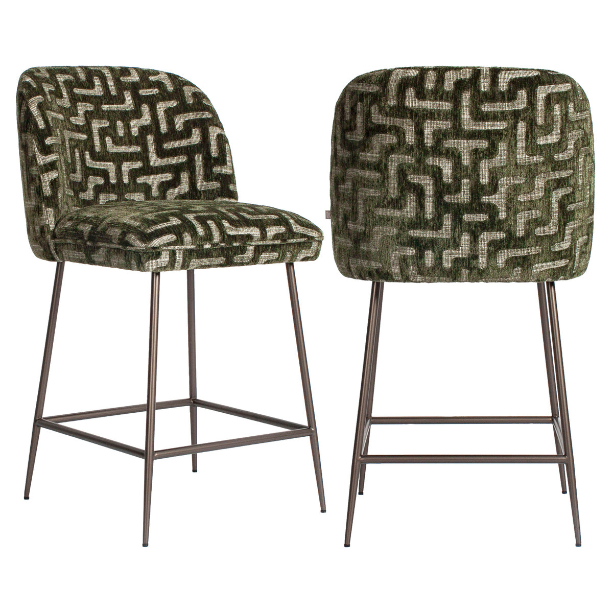 Richmond Interiors Thekenstuhl Pullitzer moss labyrinth Richmond Interiors