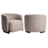 Richmond Interiors Lounge Stuhl Hannah mocca chunky fire retardant Lounge Stuhl Richmond Interiors