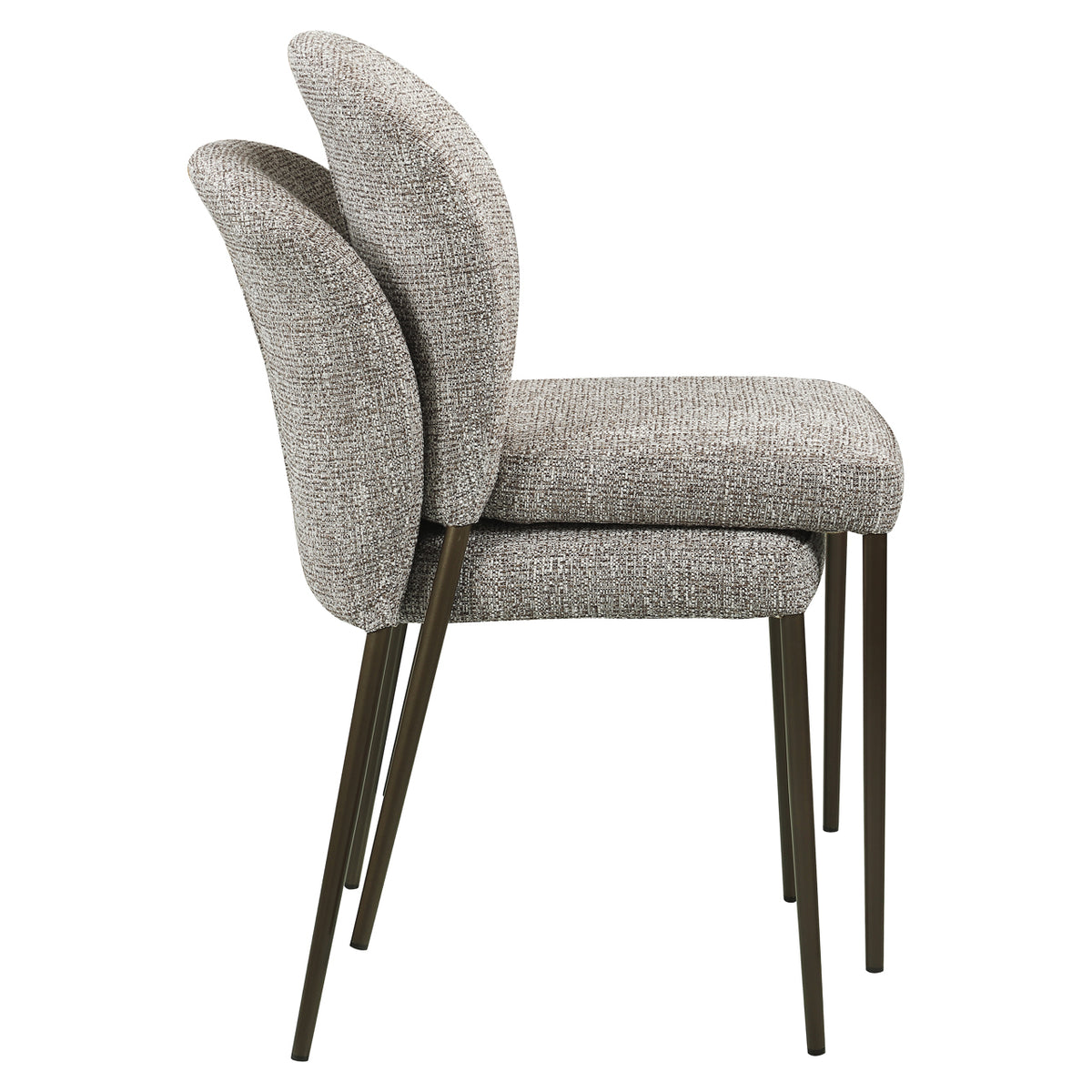 Richmond Interiors Esszimmerstuhl Stacker  earth tweed fire retardant (Set of 2)