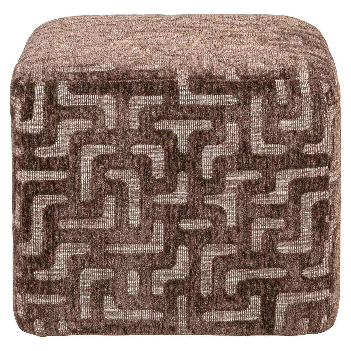 Richmond Interiors Hocker &amp; Fußbank Ciela brown labyrinth Richmond Interiors