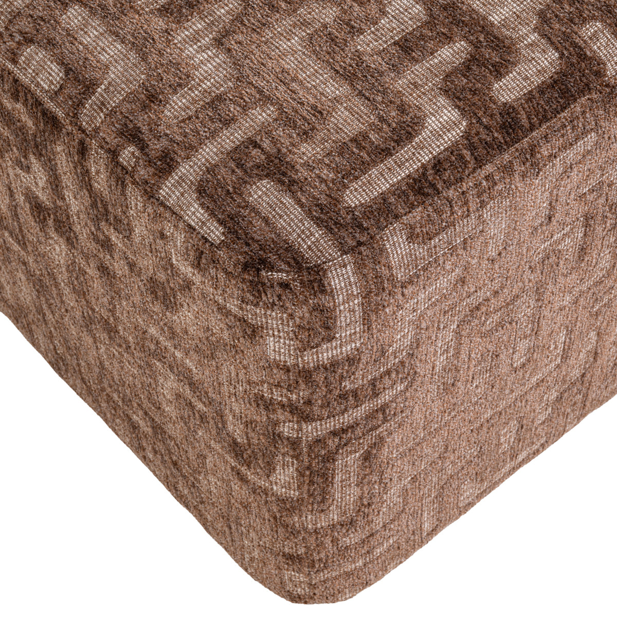 Richmond Interiors Hocker &amp; Fußbank Ciela brown labyrinth Richmond Interiors