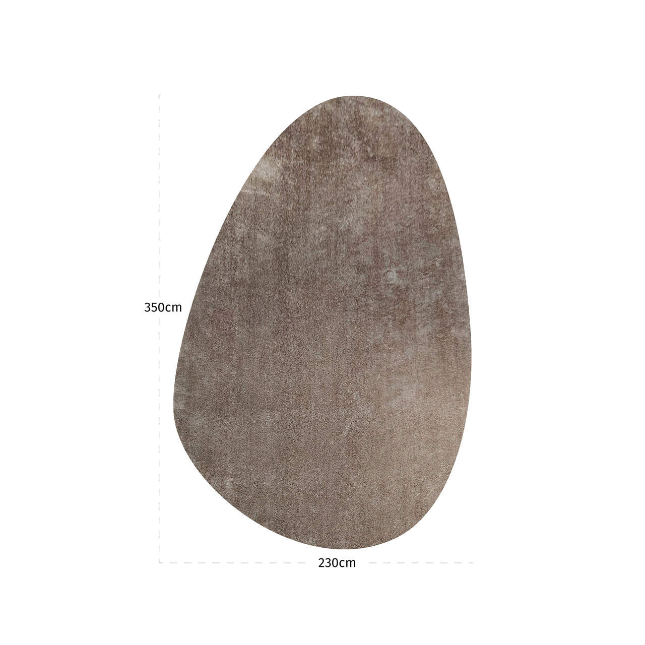 Richmond Interiors Teppich Freya brown pebble 230x350