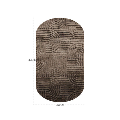 Richmond Interiors Teppich Liff dark brown 200x350