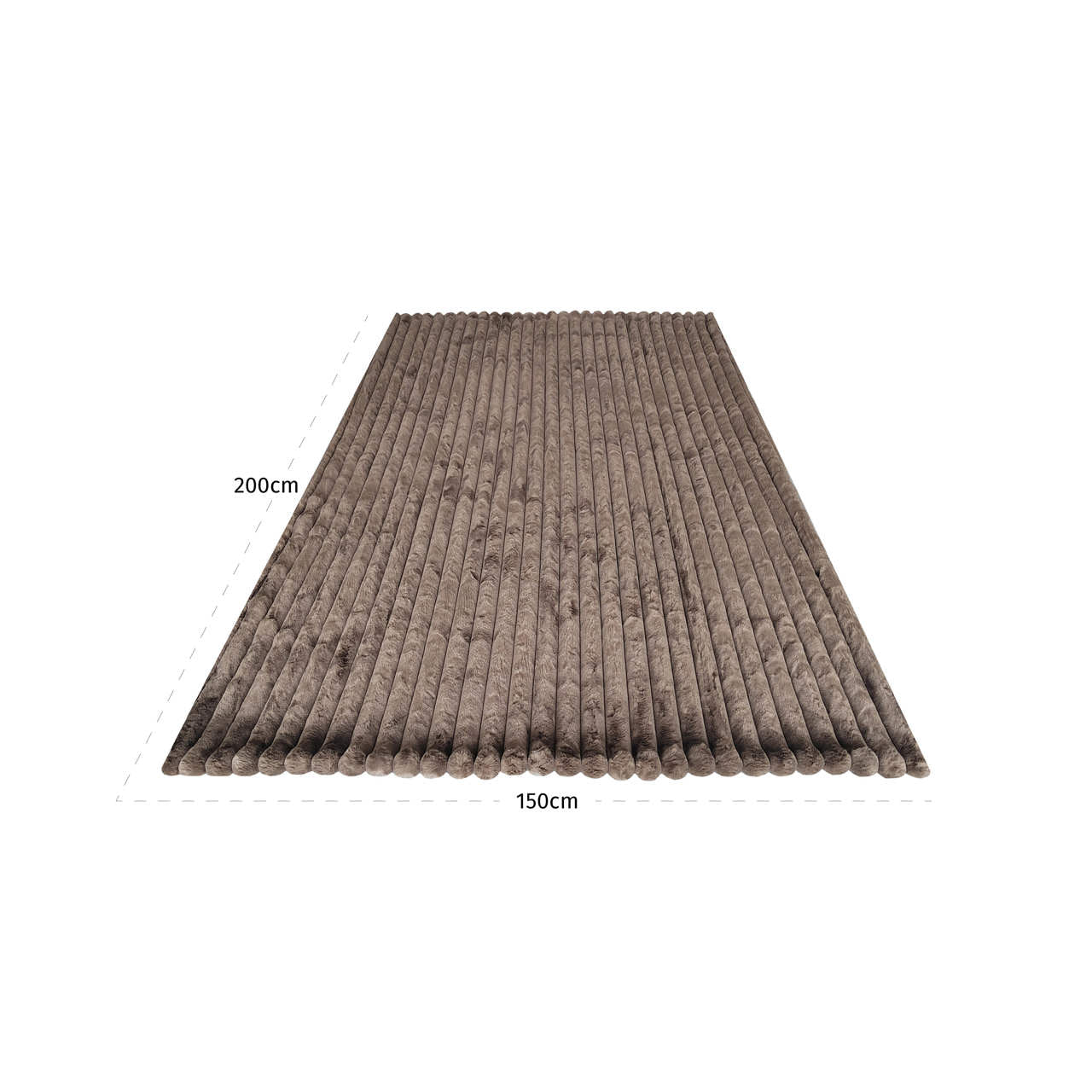 Richmond Interiors Decke Chic Furenzo taupe 150x200