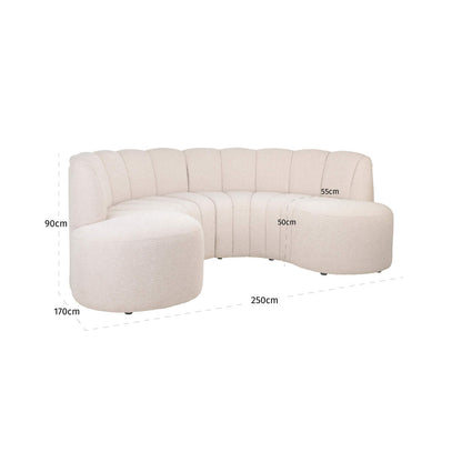 Richmond Interiors Sitzbank Landmark lodge desert round (Set of 2) Sitzbank Richmond Interiors